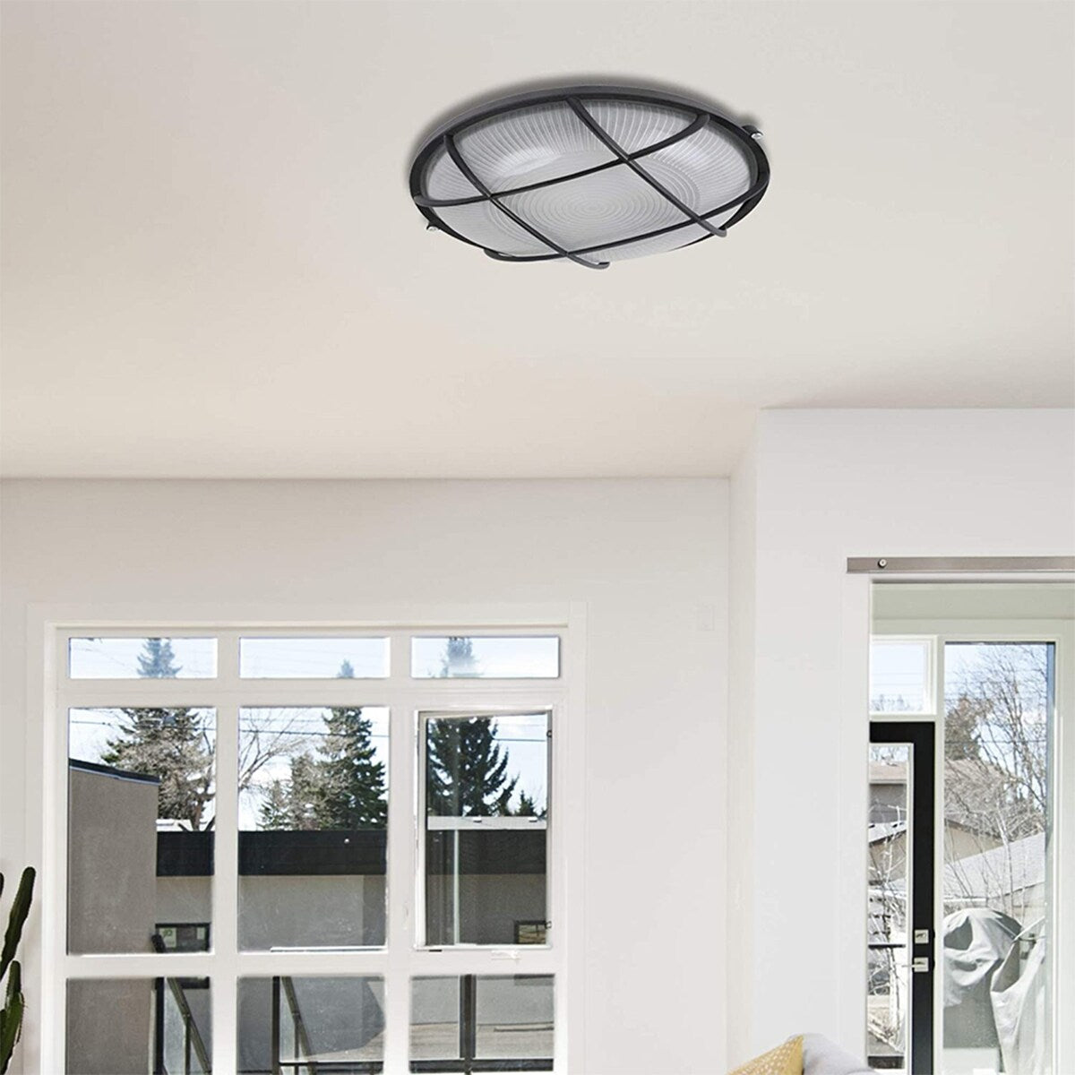 LED Flush Mount Ceiling Light 9.5"W X 5"H - 9.5"
