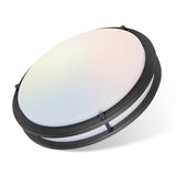 LED Flush Mount Ceiling Light, 13 inch Ceiling Light Fixture 30W 3000Lm, 3000K/4000K/5000K Dimmable Black Ceiling Light