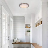 LED Flush Mount Ceiling light 18"D x 5"H - Brushed Nickel