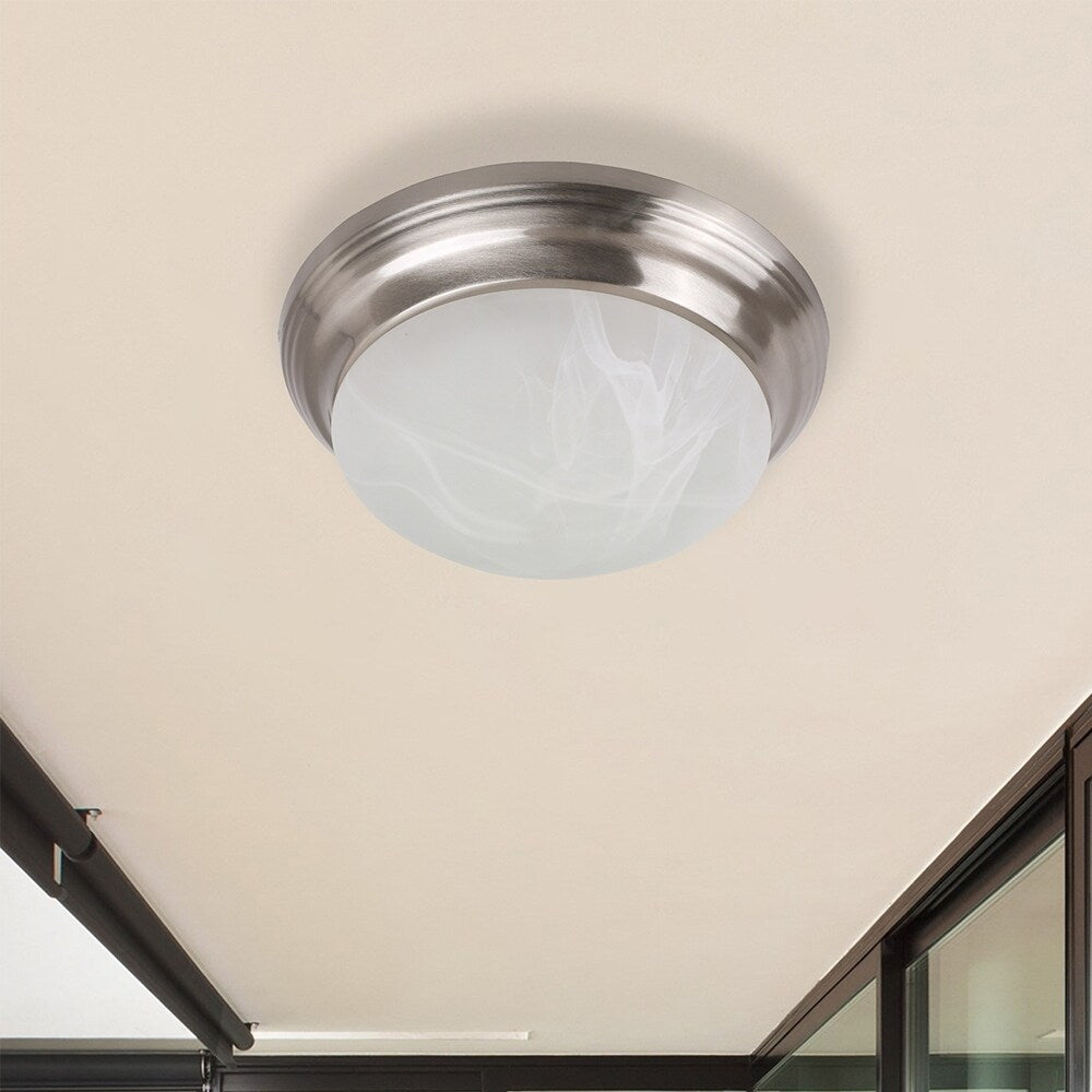 LED Flush Mount Ceiling light in Brushed Nickel