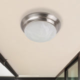 LED Flush Mount Ceiling light in Brushed Nickel