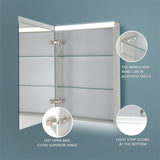 LED Lighted Bathroom Medicine Cabinet with Mirror