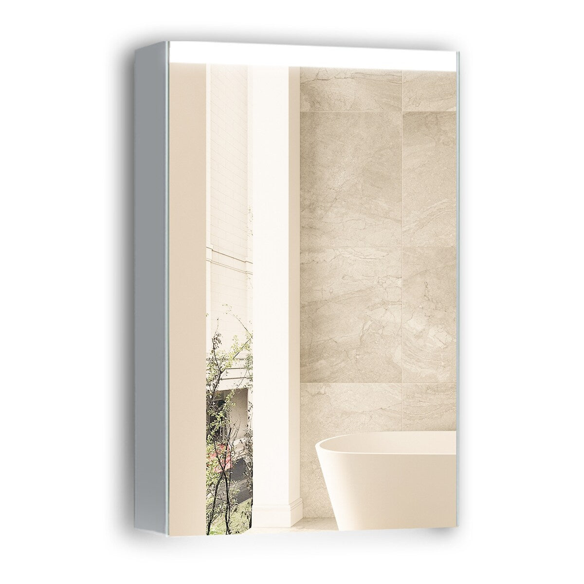 LED Lighted Bathroom Medicine Cabinet with Mirror