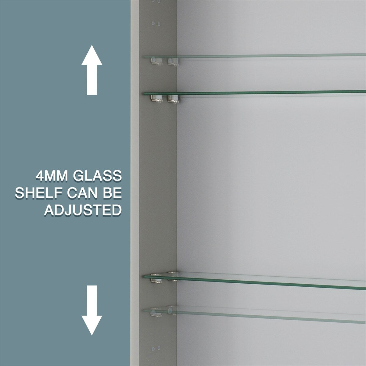 LED Lighted Bathroom Medicine Cabinet with Mirror