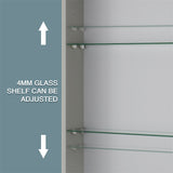 LED Lighted Bathroom Medicine Cabinet with Mirror