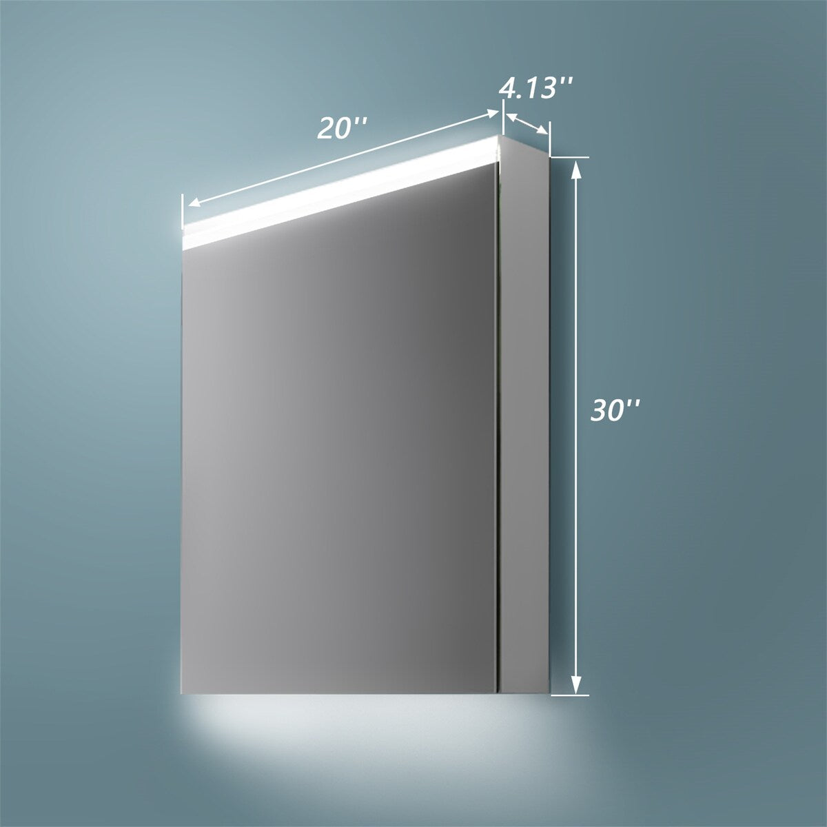 LED Lighted Bathroom Medicine Cabinet with Mirror