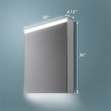 LED Lighted Bathroom Medicine Cabinet with Mirror