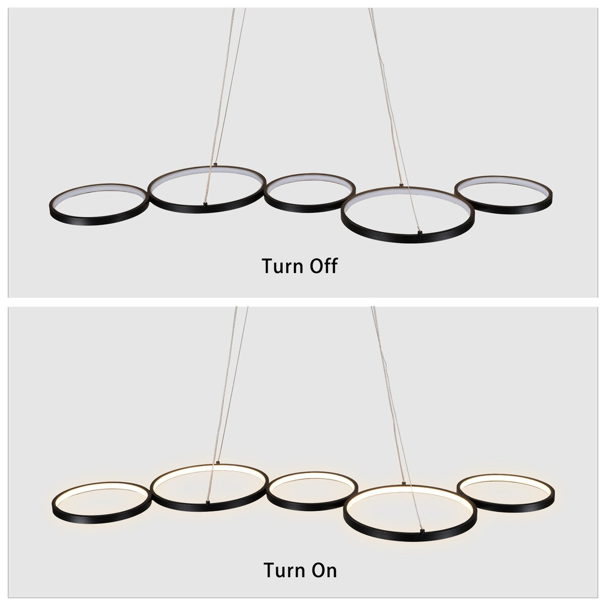 LED Lights 55W Flush Mount Ceiling Light Not Dimmable Pendant Lighting