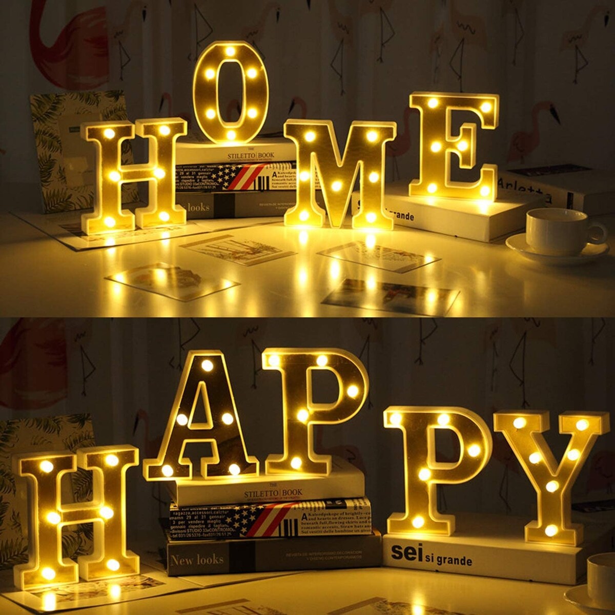 LED Marquee Letter Lights 26 Alphabet Light Up Sign (U)