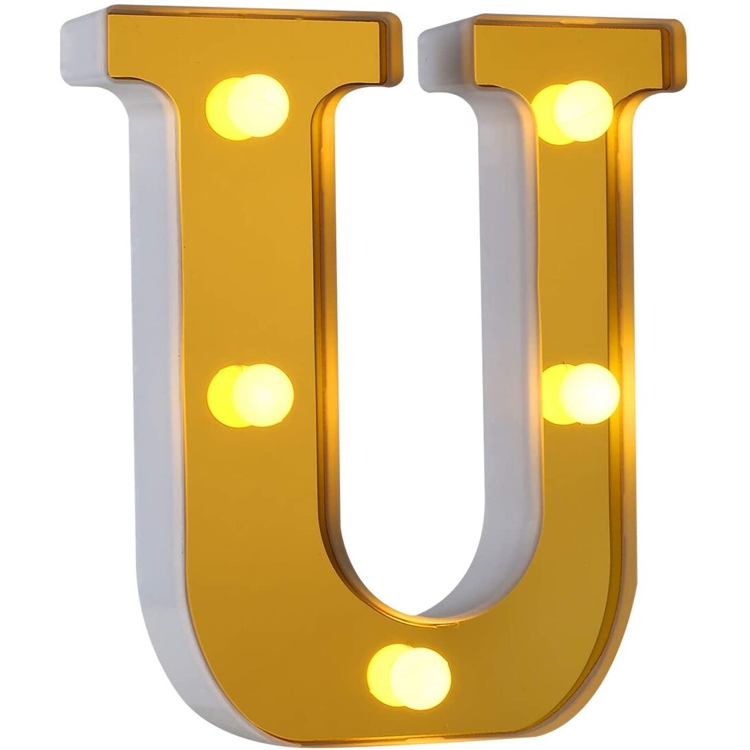 LED Marquee Letter Lights 26 Alphabet Light Up Sign (U)