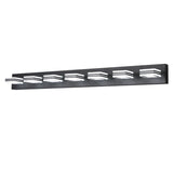 LED Modern Black Vanity Lights, 6-Lights Acrylic Matte Black Bathroom Vanity Lights Over Mirror
