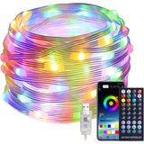LED Rope Lights, 100 LED Smart Fairy String Lights with Remote APP Control and Music Sync