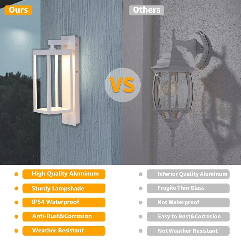 LED Wall Lamp Classic Anti-rust Aluminum Lamp Body IP54 Waterproof