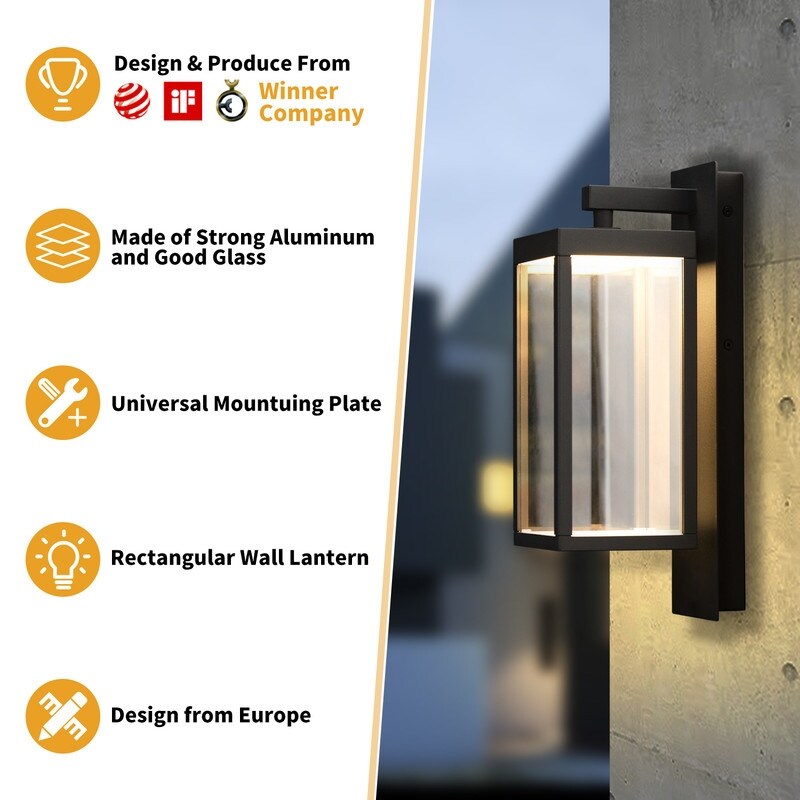 LED Wall Lamp Classic Anti-rust Aluminum Lamp Body IP54 Waterproof