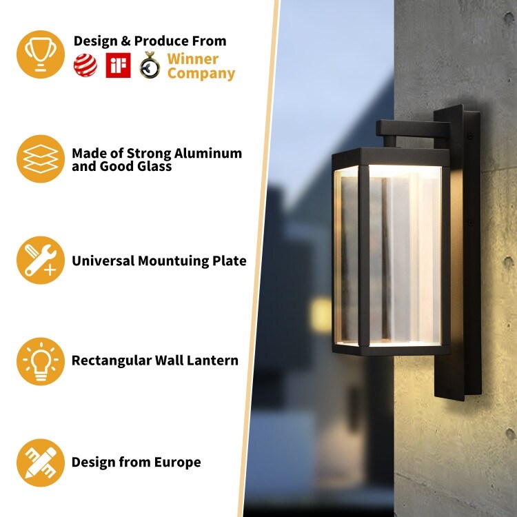LED Wall Lamp Classic Anti-rust Aluminum Lamp Body IP54 Waterproof