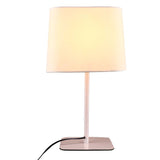 LED desk lamp for office and bedroom warm bedside fabric desk lamp, with button switch, suitable for living room