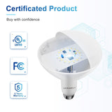 LEDIARY 6-Pack BR30 LED Recessed Light Bulbs ETL Listed LED Bulb for Cans 5000K Daylight, 8W=65W 850LM Indoor Flood Lights