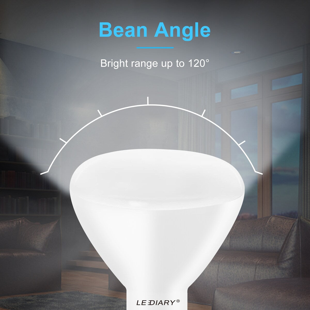 LEDIARY 6-Pack BR30 LED Recessed Light Bulbs ETL Listed LED Bulb for Cans 5000K Daylight, 8W=65W 850LM Indoor Flood Lights