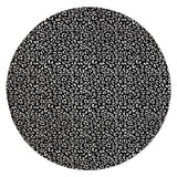 LEOPARD WHITE ON BLACK Area Rug by Marina Gutierrez