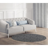 LEOPARD WHITE ON BLACK Area Rug by Marina Gutierrez