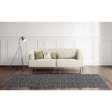 LEOPARD WHITE ON BLACK Area Rug by Marina Gutierrez