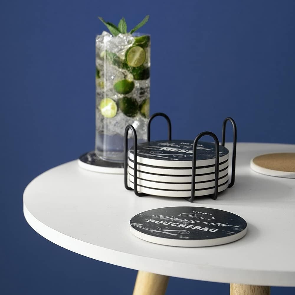 LIFVER Coasters Set of 8, 4 inch