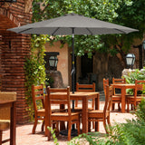 LIVOOSUN 9ft Patio Umbrella Outdoor Table Umbrella with Tilt and Crank