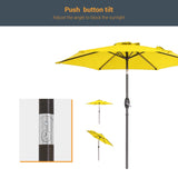 LIVOOSUN 9ft Patio Umbrella Outdoor Table Umbrella with Tilt and Crank