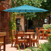 LIVOOSUN 9ft Patio Umbrella Outdoor Table Umbrella with Tilt and Crank