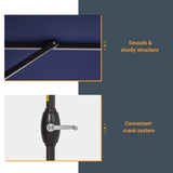LIVOOSUN 9ft Patio Umbrella Outdoor Table Umbrella with Tilt and Crank
