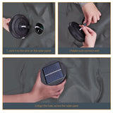 LIVOOSUN Patio 7.5 FT LED Market Umbrella,Table Umbrella w/Tilt Button