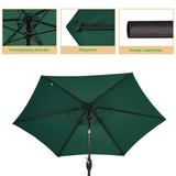 LIVOOSUN 7.5ft Steel Patio Market Umbrella Tilt System