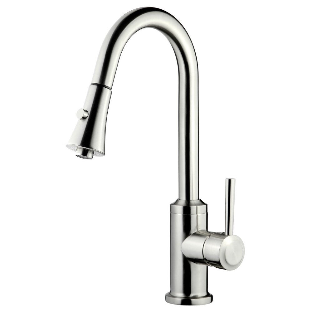Pull Out Kitchen Faucet, Brushed Nickel Finish