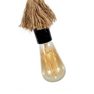 LNC 1-Light Ceiling Lights Rustic Pendant Lights Rope Pendant Lighting