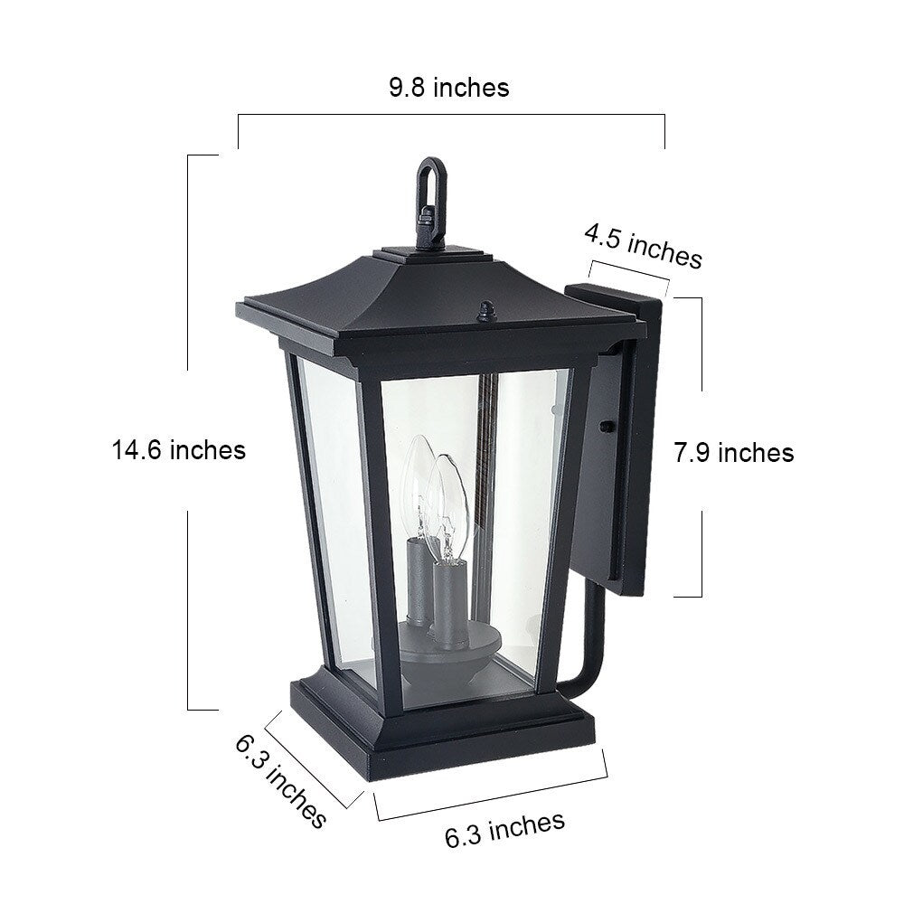 LNC 2-Light Wall Lamps Outdoor Wall Sconces Exterior Wall Lights