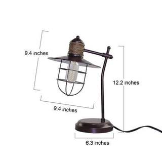 LNC Iron Cage Table Lamps Rustic Task Lamp