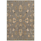 Sevita Grey Floral Area Rug (1'9 x 2'9) - 1'9" x 2'9"/Surplus