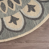 Sevita Modern Floral Bloom Mandala Rug