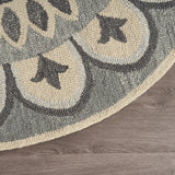 Sevita Modern Floral Bloom Mandala Rug