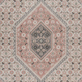Sevita Gray and Blush Pink Oriental Area Rug