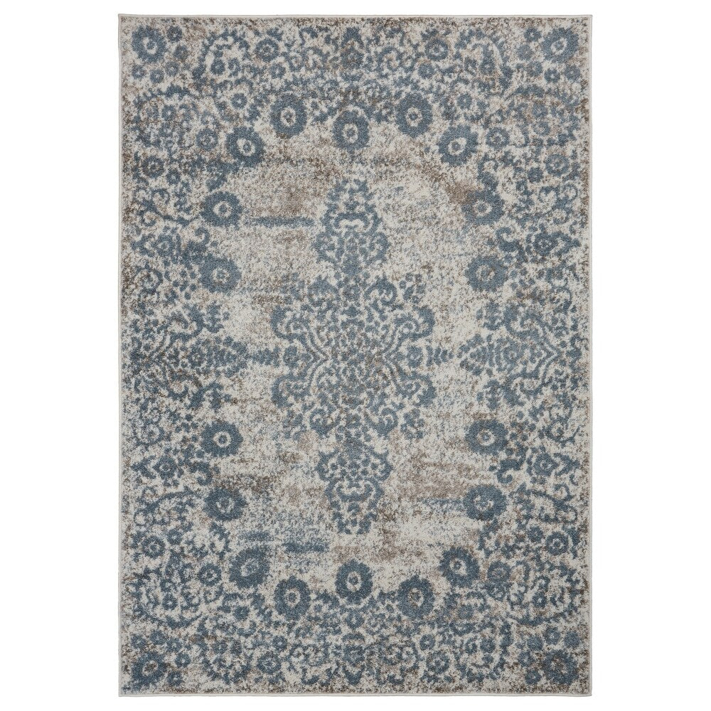 Sevita Gardenia / Blue Area Rug ( 5'2" x 7'2" ) - 5'2" x 7'2"
