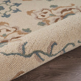 Sevita Hand Tufted Classic Husbandry Ivory Wool Rug - 6' Round/Surplus