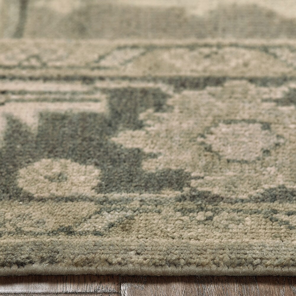 Sevita Hand Knotted Kareena Czarist Charcoal/ Gray Wool Rug - 9' x 12'/Surplus