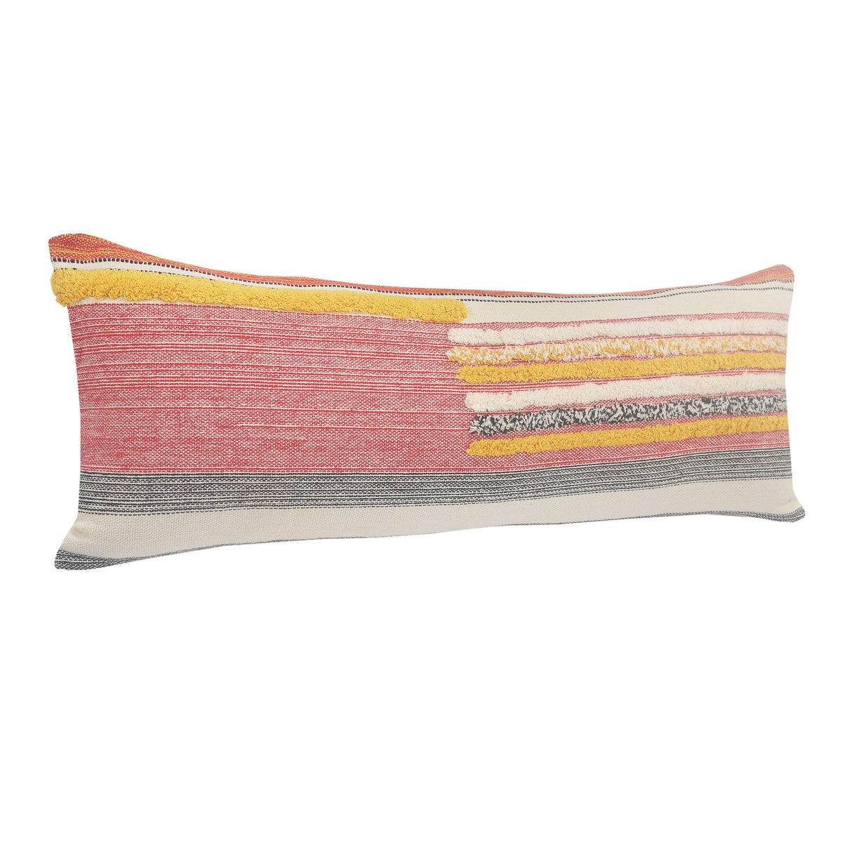 Sevita Multi-Lined Natural Cotton Throw Pillow 18 inch