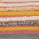 Sevita Multi-Lined Natural Cotton Throw Pillow 18 inch