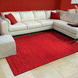 Sevita Red Rectangle Solid Area Rug (5' x 7'9) - 5' x 7'9"/Surplus