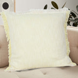 Sevita Two-Tone Cotton Fringe Throw Pillow