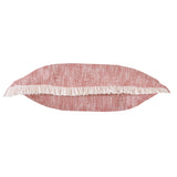 Sevita Two-Tone Cotton Fringe Throw Pillow