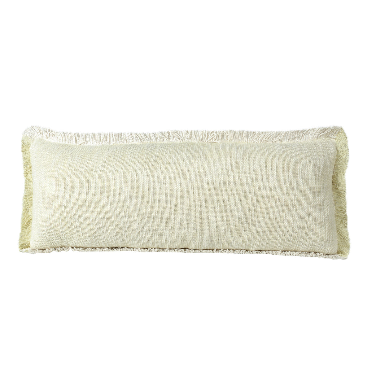 Sevita Two-Tone Cotton Fringe Throw Pillow