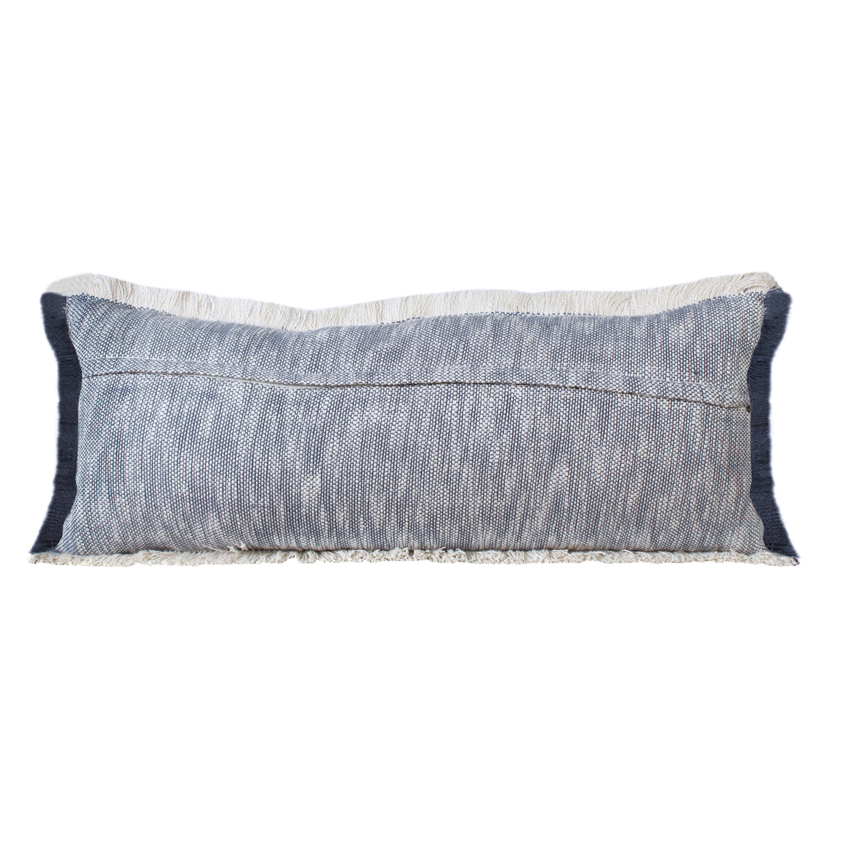 Sevita Two-Tone Cotton Fringe Throw Pillow